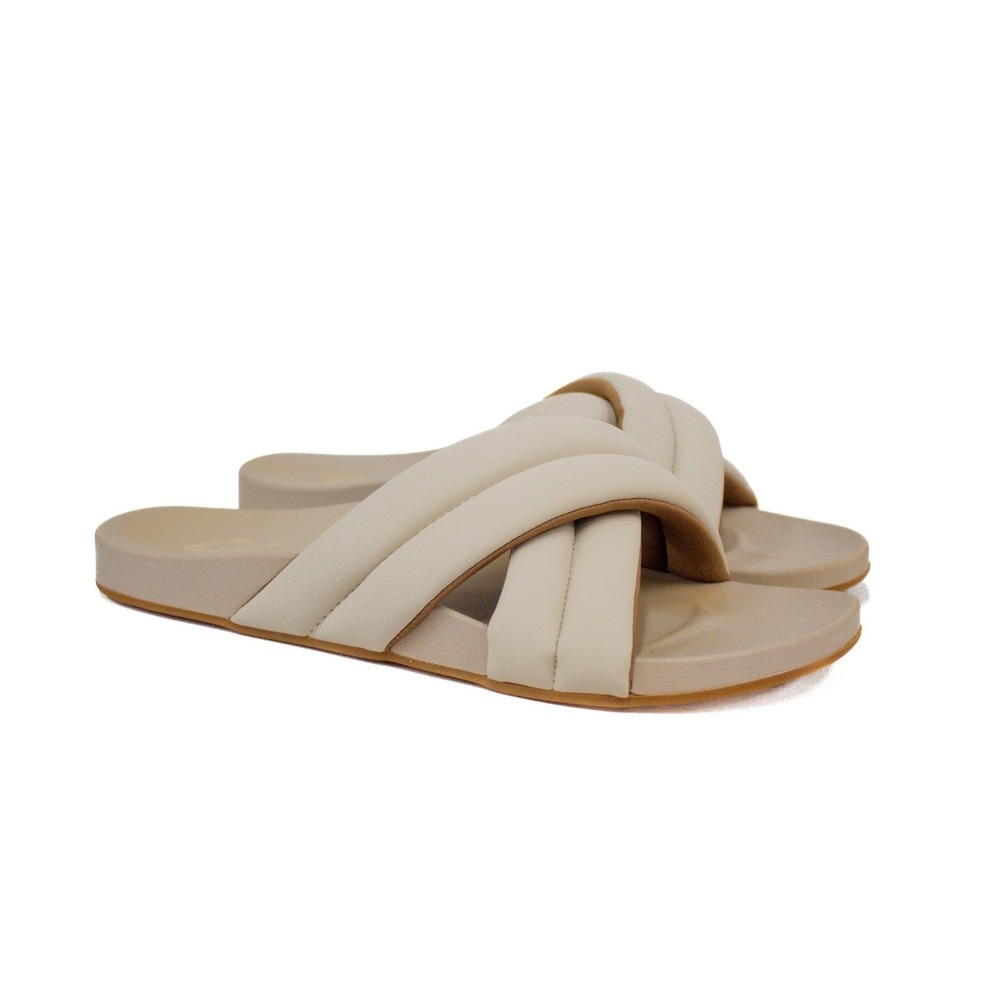 OluKai Hila Sandal Beige Slides Women's Size 9 US/ 39 EUR- Neutral, Casual Chic - Picture 6 of 10
